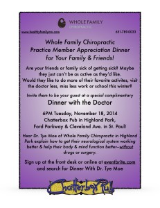 JPEG Dinner With the Doctor flyer 11 2014